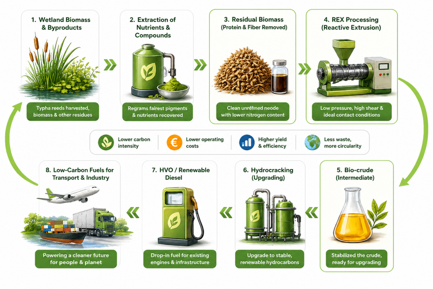 Peatland Biomass to HVO