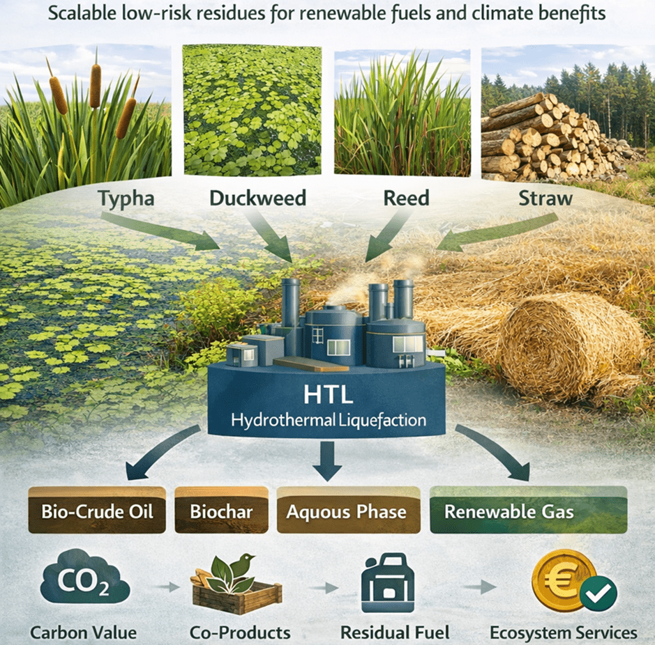 Peatland Biomass to HVO